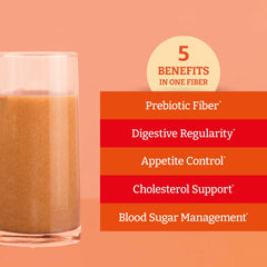 BENEXIA Chiamucil scoop dispensing powder for easy add-to-drink use.