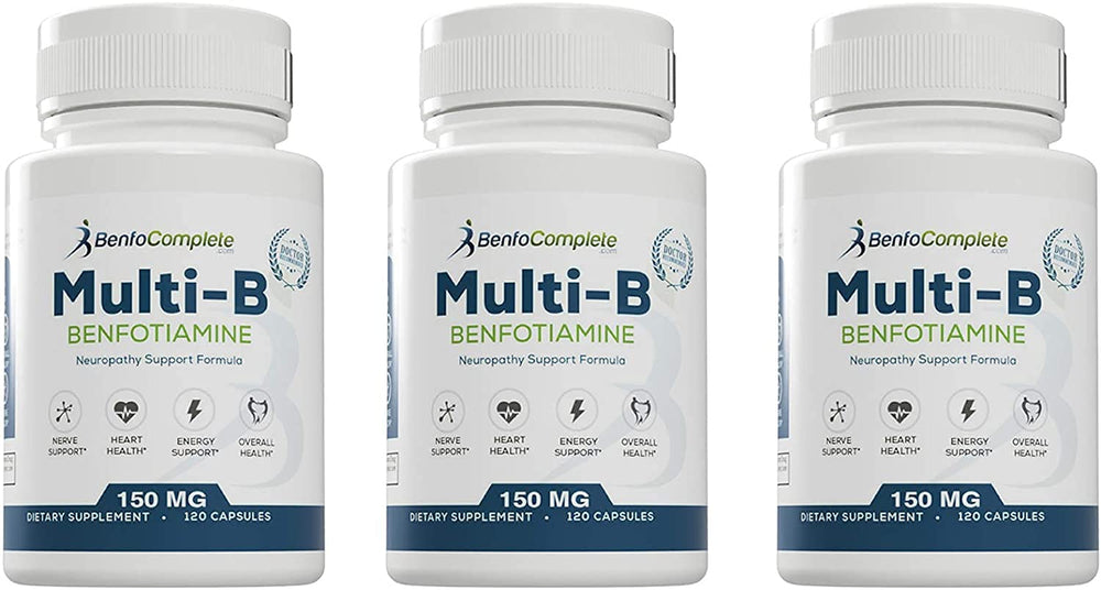 BenfoComplete Benfotiamine bottle front view for daily nutritional support.