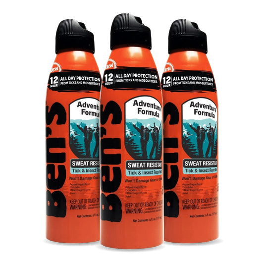 Ben's Adventure Formula 6oz bottle front view for outdoor protection.