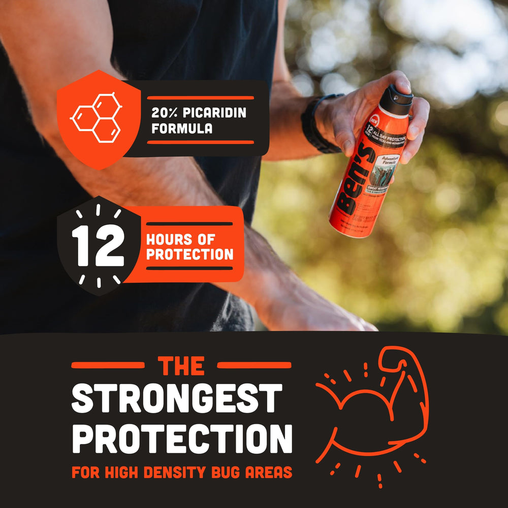 Ben's Adventure Formula used on hiking gear to protect apparel.