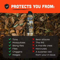 Ben's Hunting Formula provides protection on skin during outdoor activities.