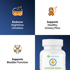 Ben's Natural Health Prostate Power capsules close-up for convenient daily use