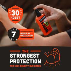 Ben's Tick & Insect Repellent fragrance-free packaging outdoors