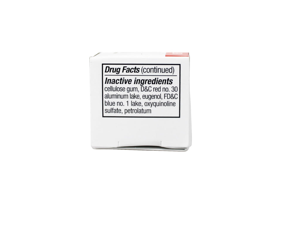 Canker sore relief demonstration with Benzodent for temporary comfort