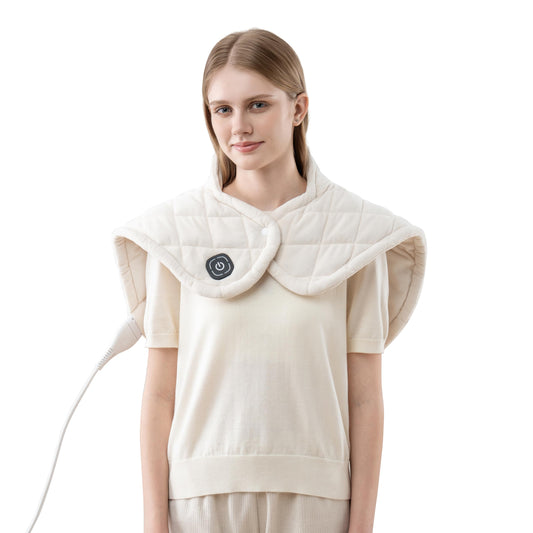 Berkshire Blanket weighted heating pad main view with plush warmth for neck and back.