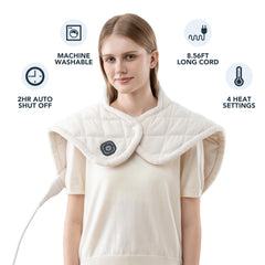 Berkshire Blanket weighted heating pad cream color ready to warm your routine.
