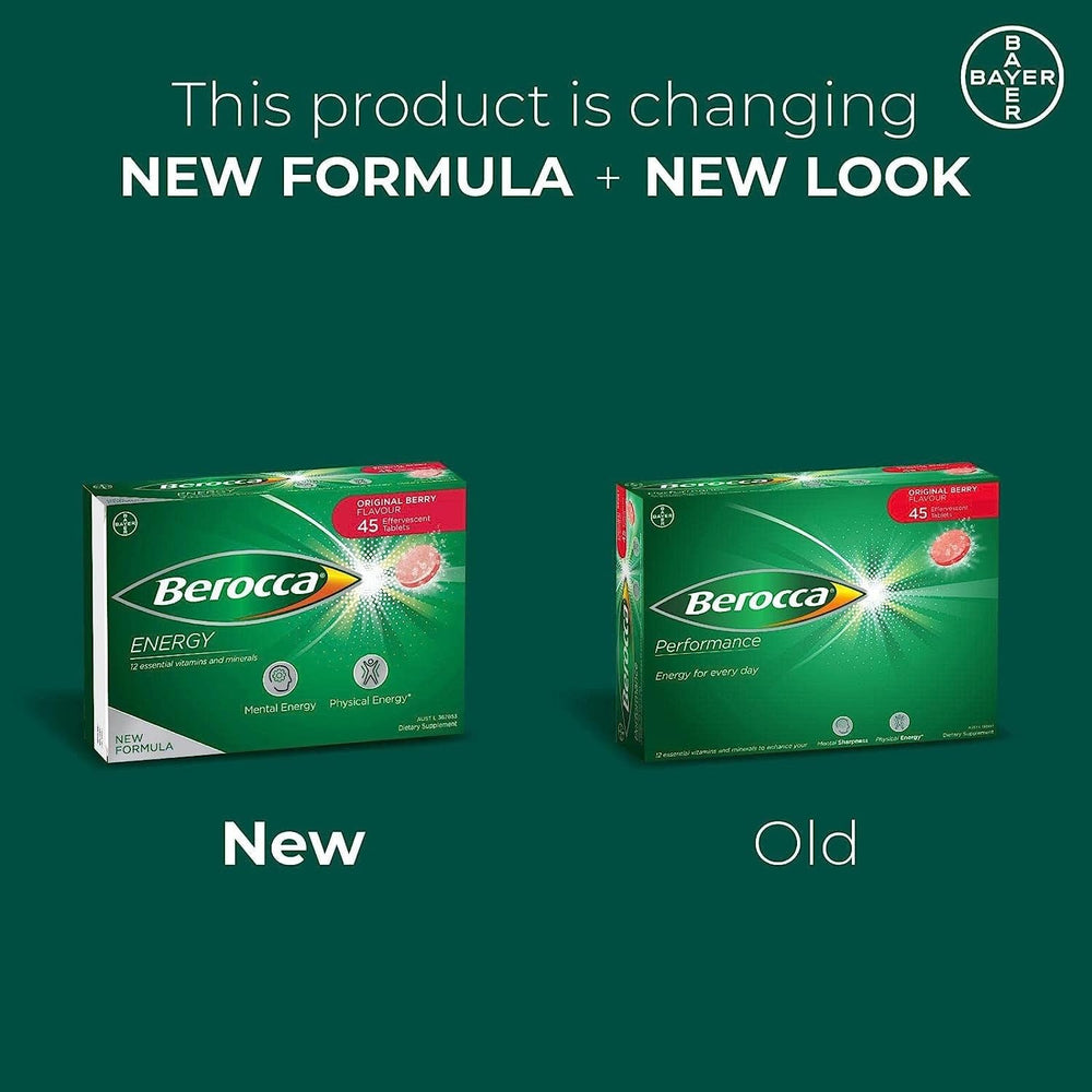 A glass with Berocca berry solution supporting steady energy during work.