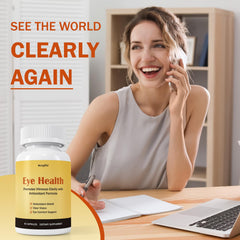 Besgiful Eye Supplement packaging on a clean desk conveys trust.