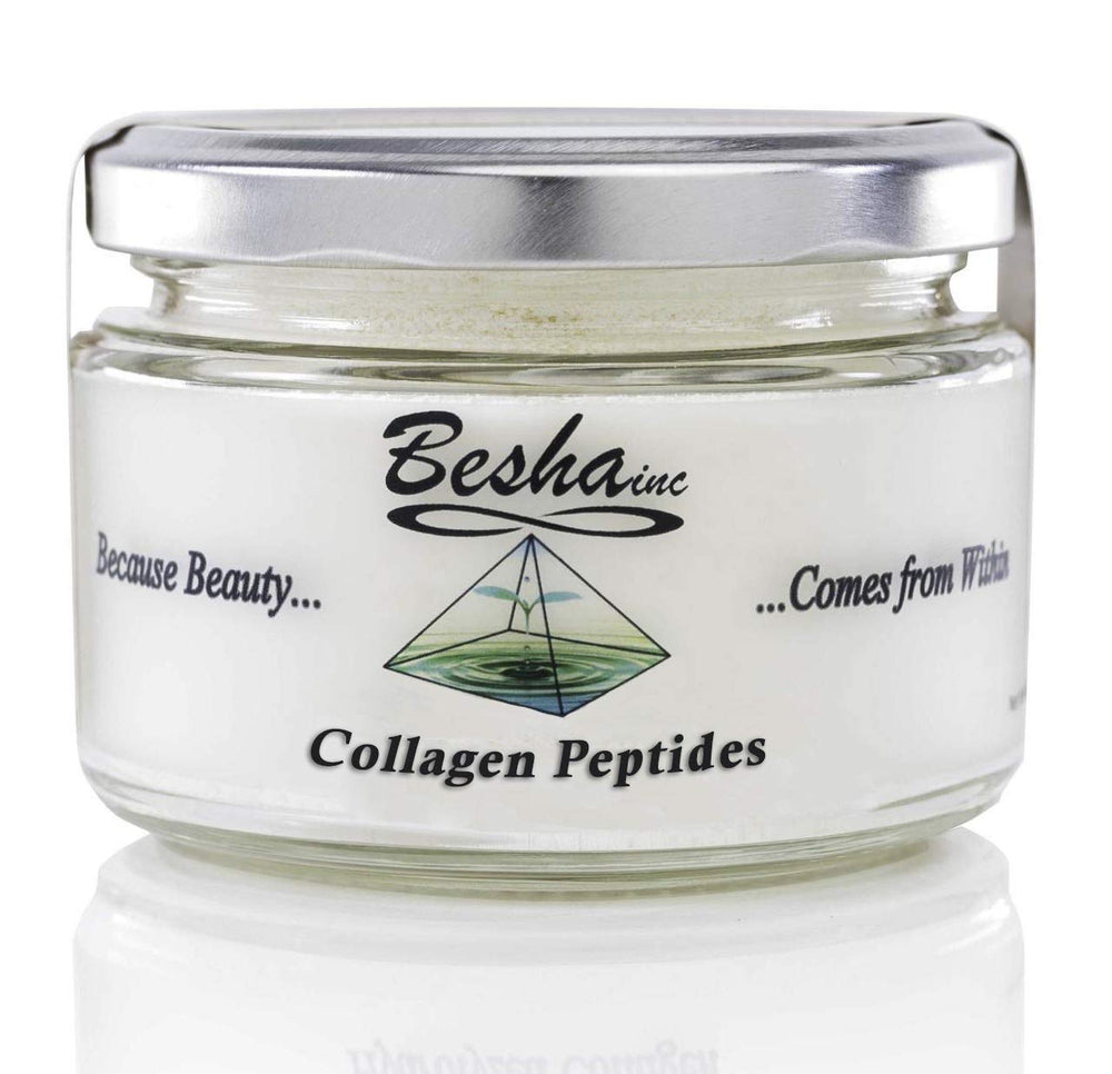 Besha Inc Verisol bottle on a clean counter for daily collagen support.