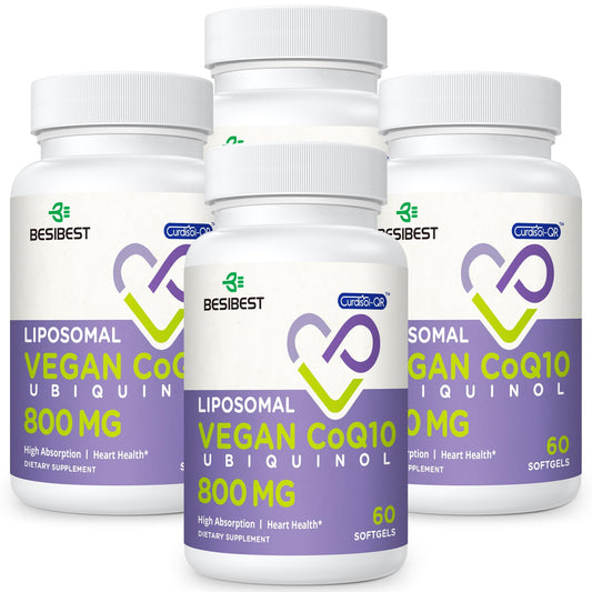 Besibest Liposomal Ubiquinol CoQ10 800 mg bottle with high absorption