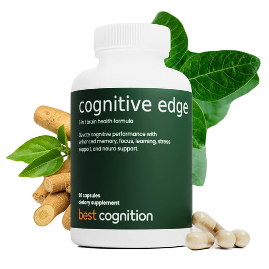 BEST COGNITION Cognitive Edge bottle front signaling calm focus and daily clarity.