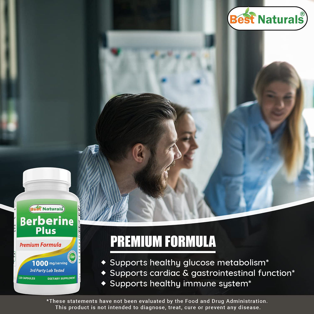 Best Naturals Berberine Plus pack of 3 bottles