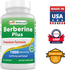 Best Naturals Berberine Plus USA GMP facility manufacturing