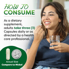 Best Naturals capsules close-up showing 180 capsules per bottle for value.