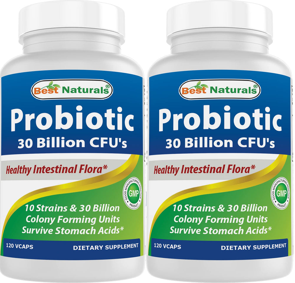 Best Naturals Probiotic 10 Strains bottle front for daily gut support.