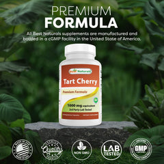 Best Naturals Tart Cherry Extract package pack of two bottles on countertop