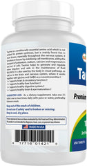 Best Naturals Taurine 250-tablets pack emphasizes value and Qty.