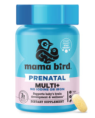 Best Nest Wellness Mama Bird bottle cap close-up for daily prenatal support