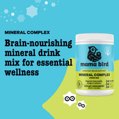 Best Nest Wellness Mama Bird Mineral Complex lemon-lime flavor in a refreshing glass