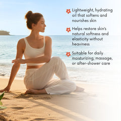 Best of Nature oil in therapy setup demonstrates relaxing massage session.