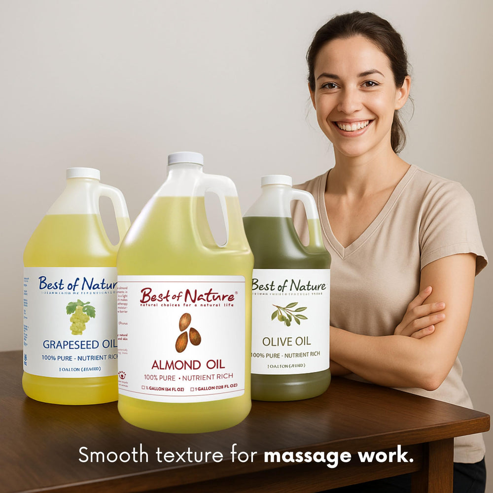 Best of Nature almond oil facial care for nourishing glow.