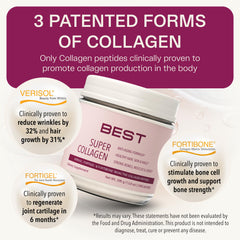 Ingredient highlights: FORTIBONE, VERISOL, and FORTIGEL for multi-faceted collagen support.