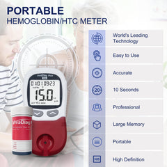 BESTAR LAB Hemoglobin Meter display close-up with clear result readout