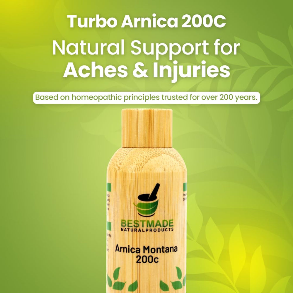 Bestmade Turbo Arnica 200C packaging box seen, convenient daily support