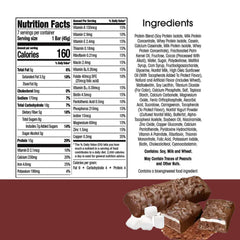 BestMed protein bar nutrition label highlights low sugar and high fiber.