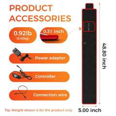BestQool 21W red light belt delivers broad coverage 21.5x5 inches