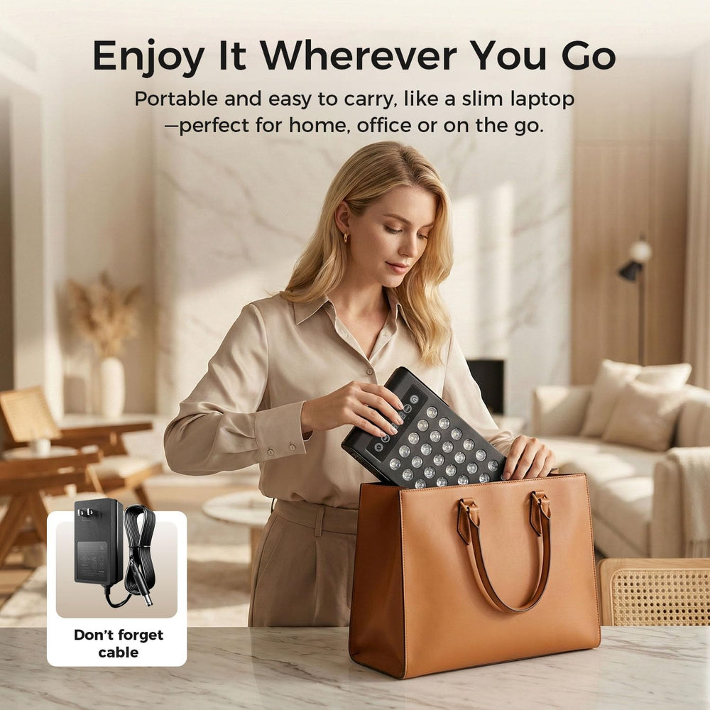 BestQool compact design fits gym bag for travel therapy.