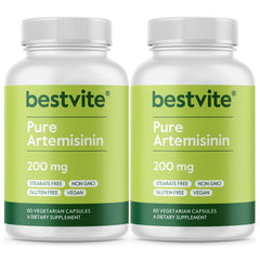 Bestvite Artemisinin bottle front with 120 vegan capsules for daily immune support.