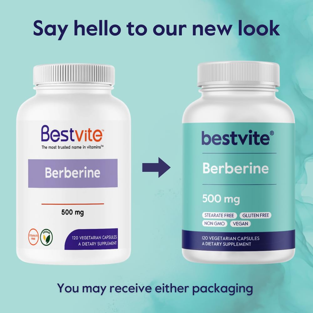 Eco-conscious packaging with secure seal for Bestvite Berberine bottle.