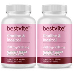 Bestvite Choline Inositol capsules bottle on kitchen counter for daily wellness