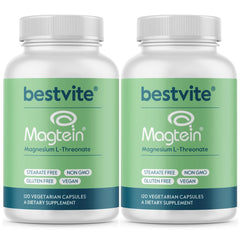Bestvite Magtein bottle pour illustrates convenient daily magnesium support.