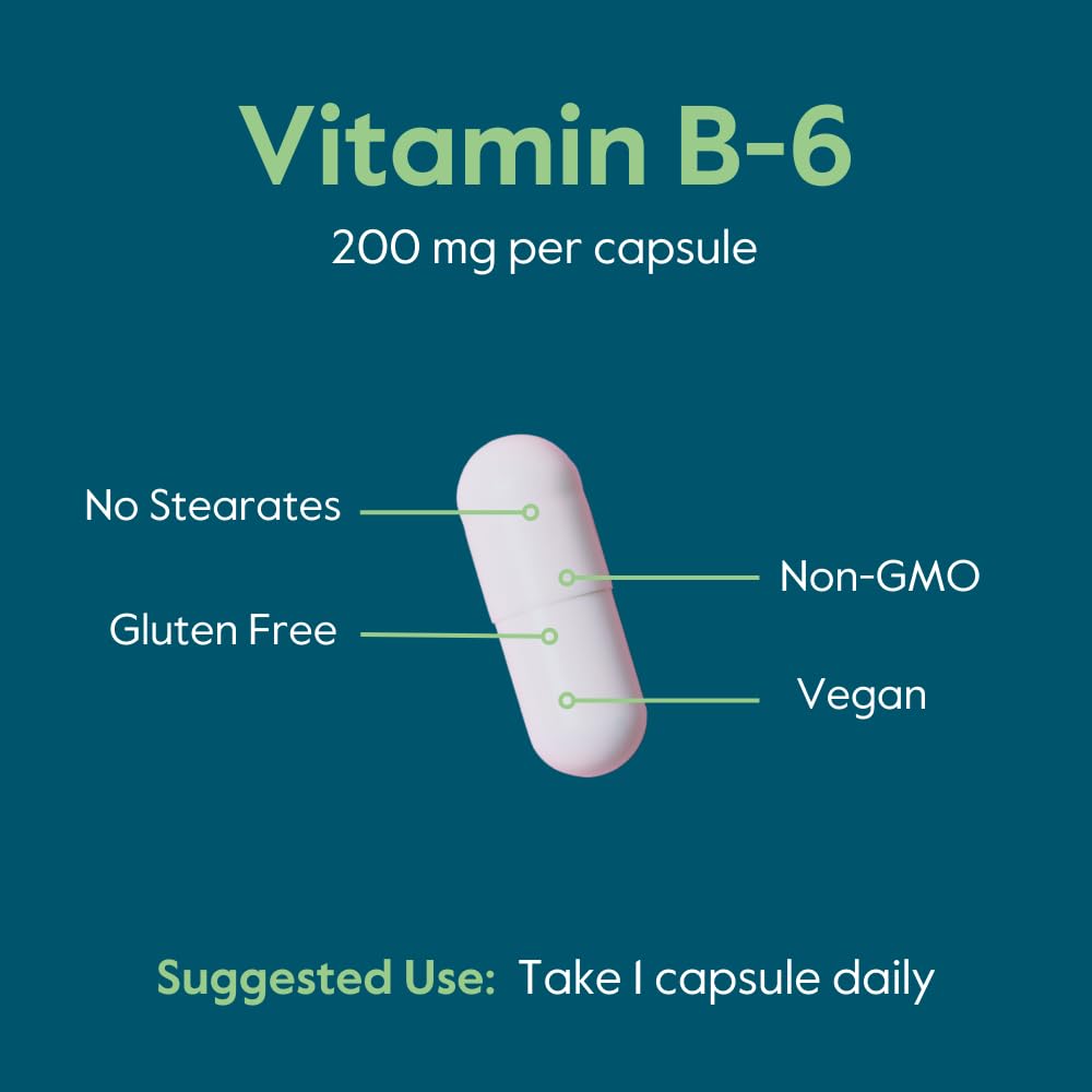 Bestvite Vitamin B-6 being poured from the bottle for convenient access