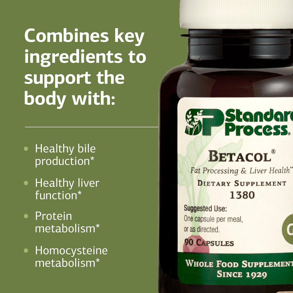 Betacol digestive support scene with meal imagery