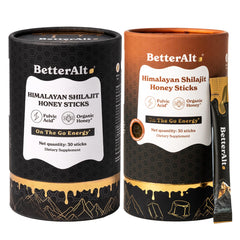 Better Alt Shilajit Sticks classic packaging for convenient on-the-go energy support.