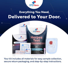 Better Life Science prepaid return envelope for convenient, discreet sample submission