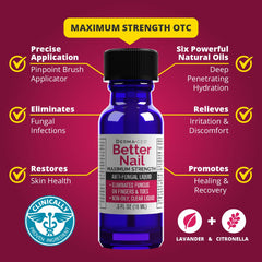 Better Nail natural oil blend nourishes nails and surrounding skin.