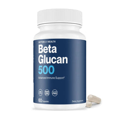 Better Way Health Beta Glucan 500 bottle front showing pure immune support