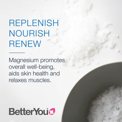 BetterYou Magnesium Muscle Body Spray on leg for post-workout relief