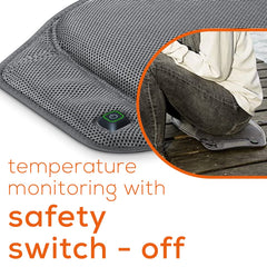 Beurer cushion illuminated temperature settings display