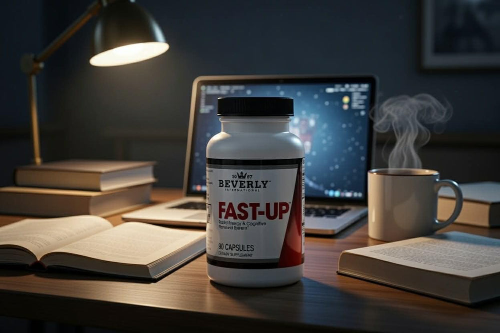 Beverly International Fast-Up energized-workspace scene implies sustained attention at work.