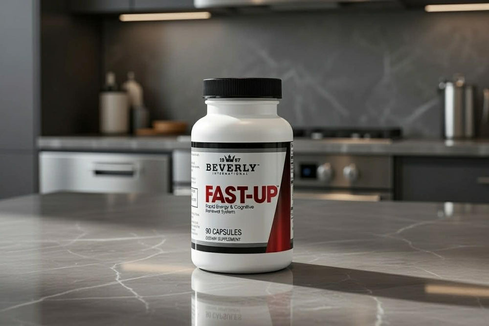Beverly International Fast-Up ingredient-closeup spotlights energy-supporting compounds.