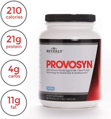 Beverly International Provosyn vanilla shake served in glass; supports daily protein goals and meal replacement.