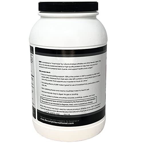 UMP Vanilla scoop and powder poured into a shaker for post-workout recovery.