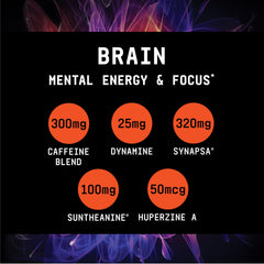 BEYOND RAW Burn MF label detail emphasizes potency and ingredients.