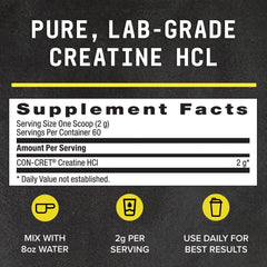 Beyond Raw Creatine HCl powder scoop-dispense for easy dosing