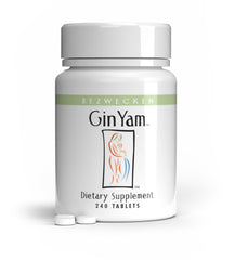 Bezwecken Gin Yam bottle close-up for menopausal support and energy balance